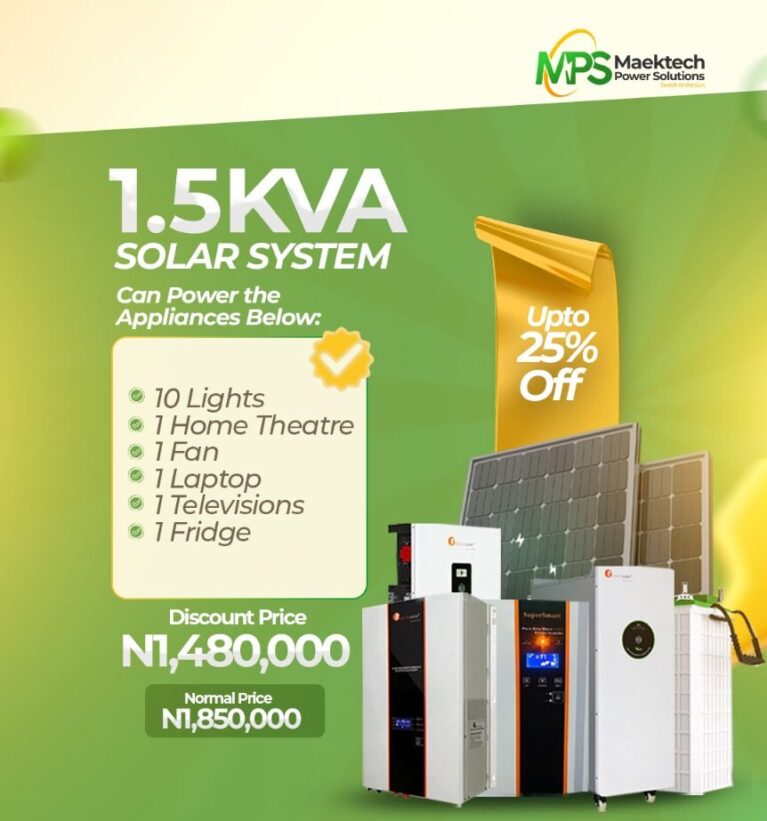 1.5KVA SOLAR SYSTEM (Copy)