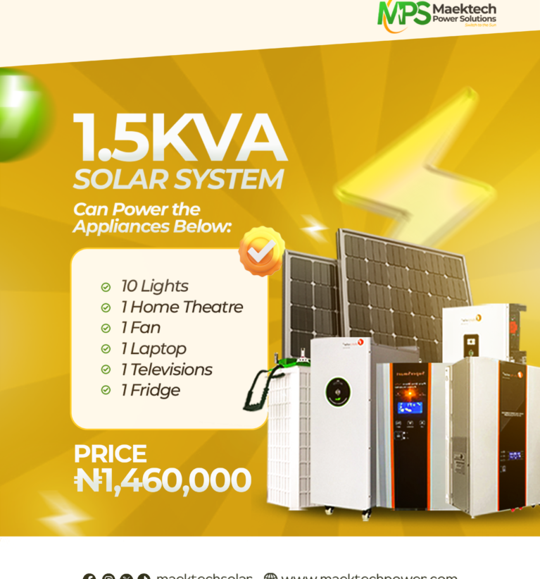 1.5KVA SOLAR SYSTEM