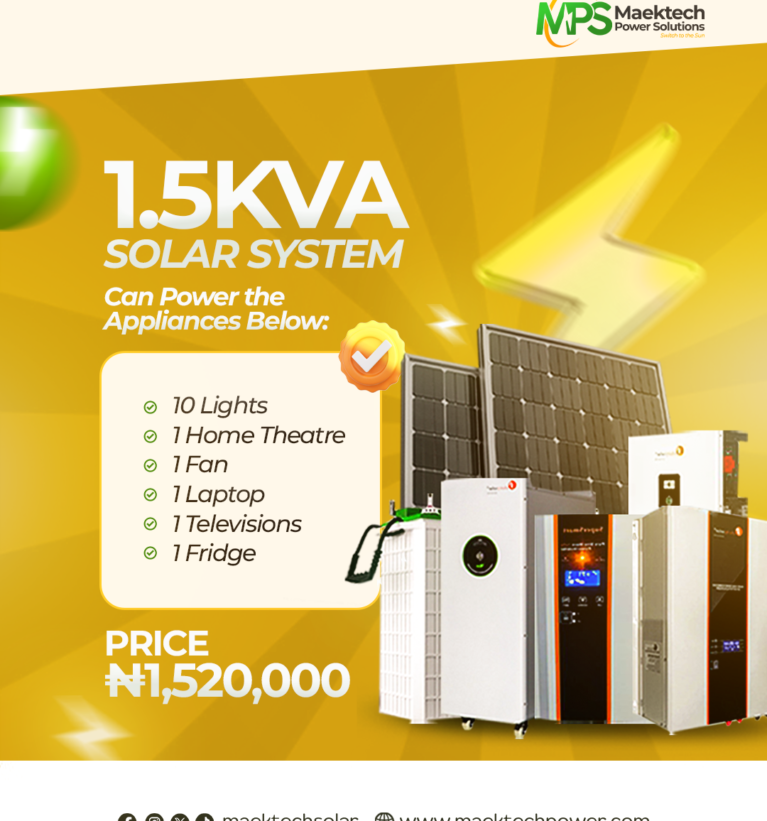1.5KVA SOLAR SYSTEM