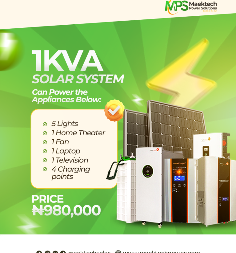 1KVA SOLAR SYSTEM