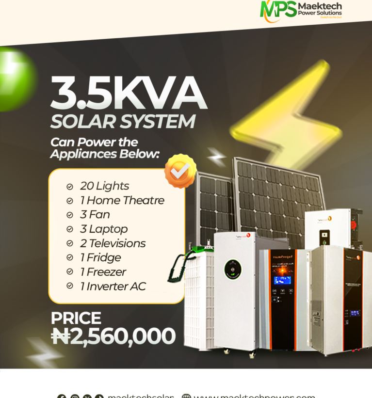3.5KVA SOLAR SYSTEM